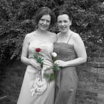 Bride and her chief bridesmaid