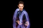 Slow shutter speed with flash on portrait of Tim